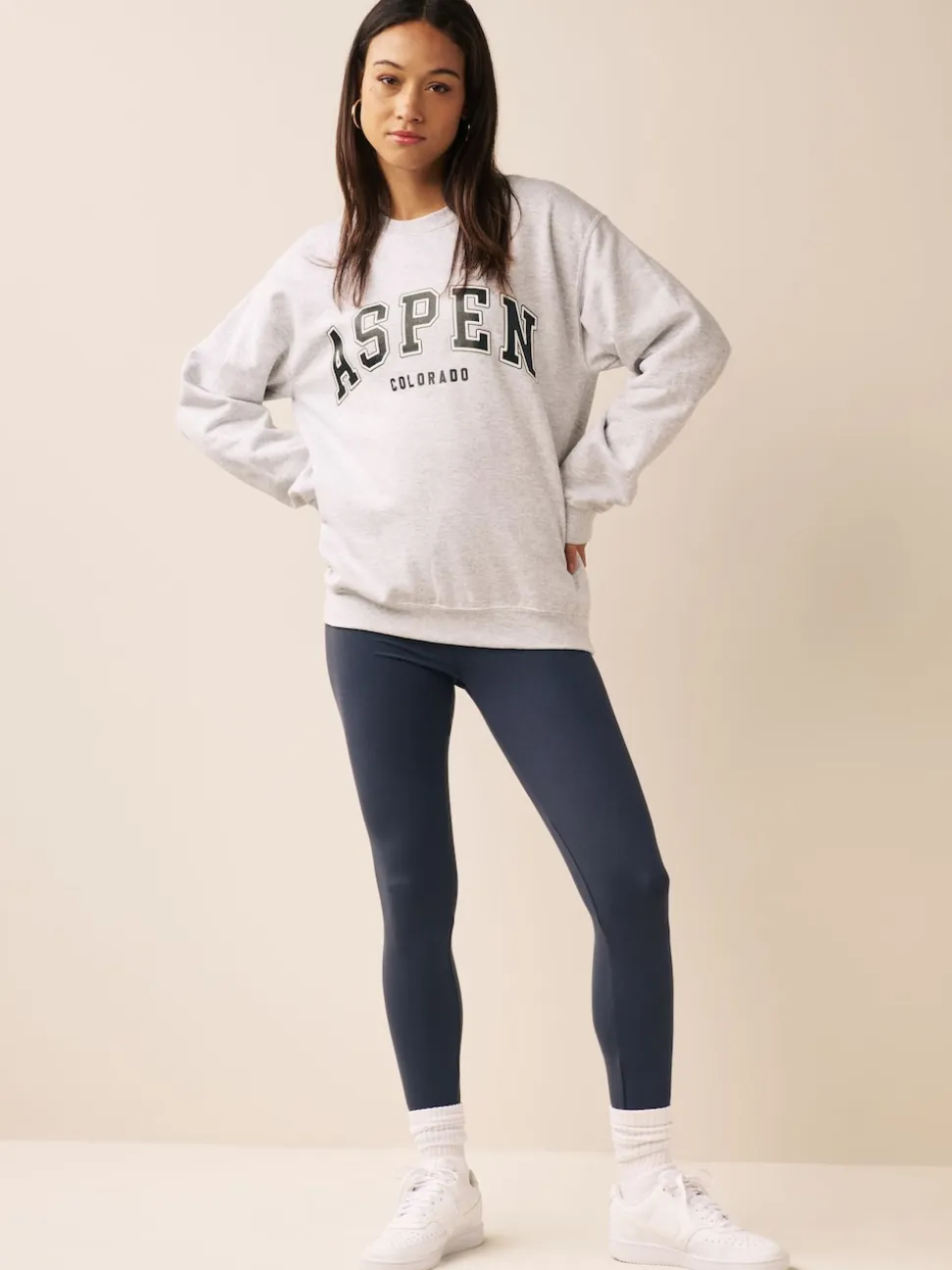 Slate Grey Full Length Leggings
