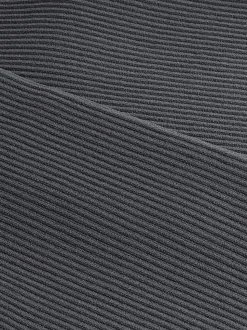 Slate Grey Ribbed Seamless High Waist Leggings