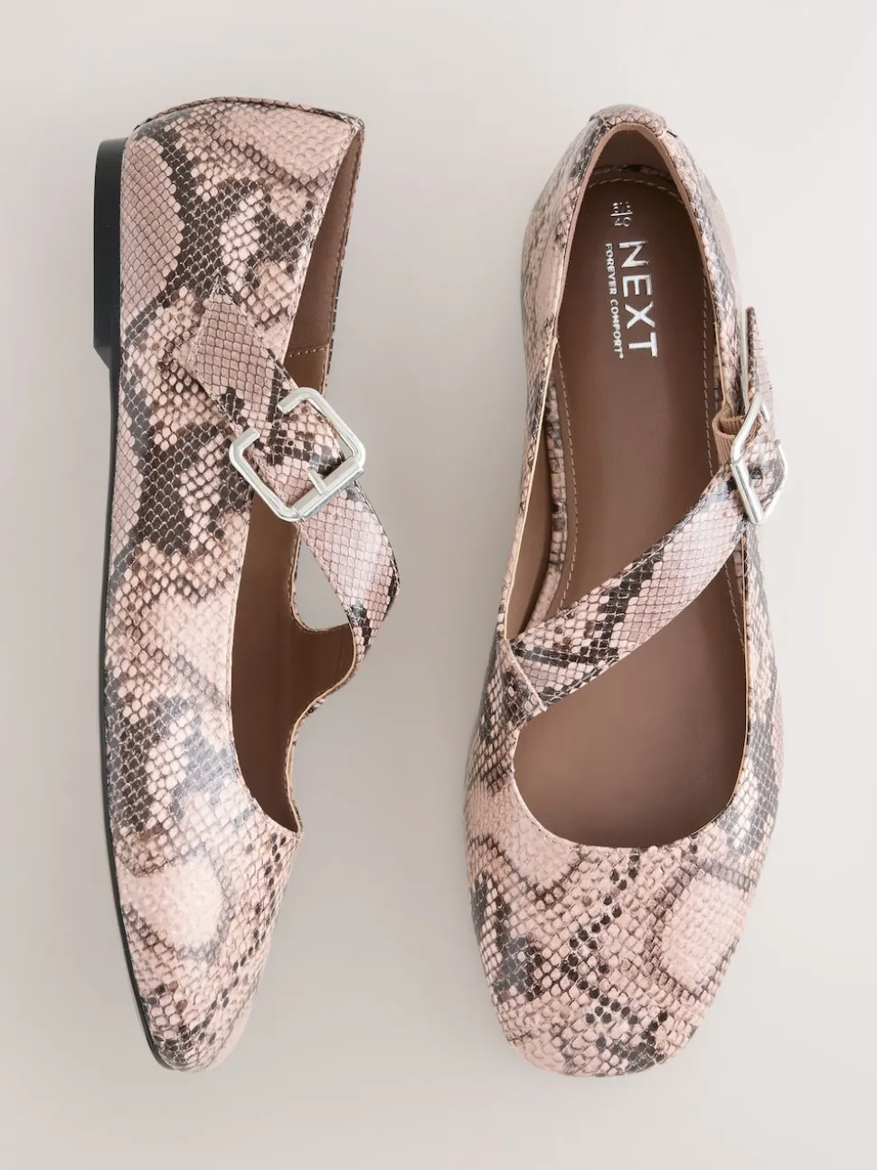 Snake Forever Comfort® Asymmetric Mary Jane Shoes