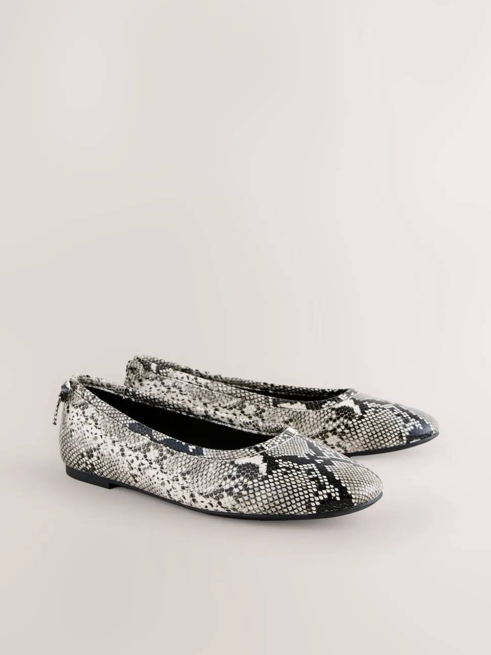 Snake Standard/Wide Fit Ballerina Shoes