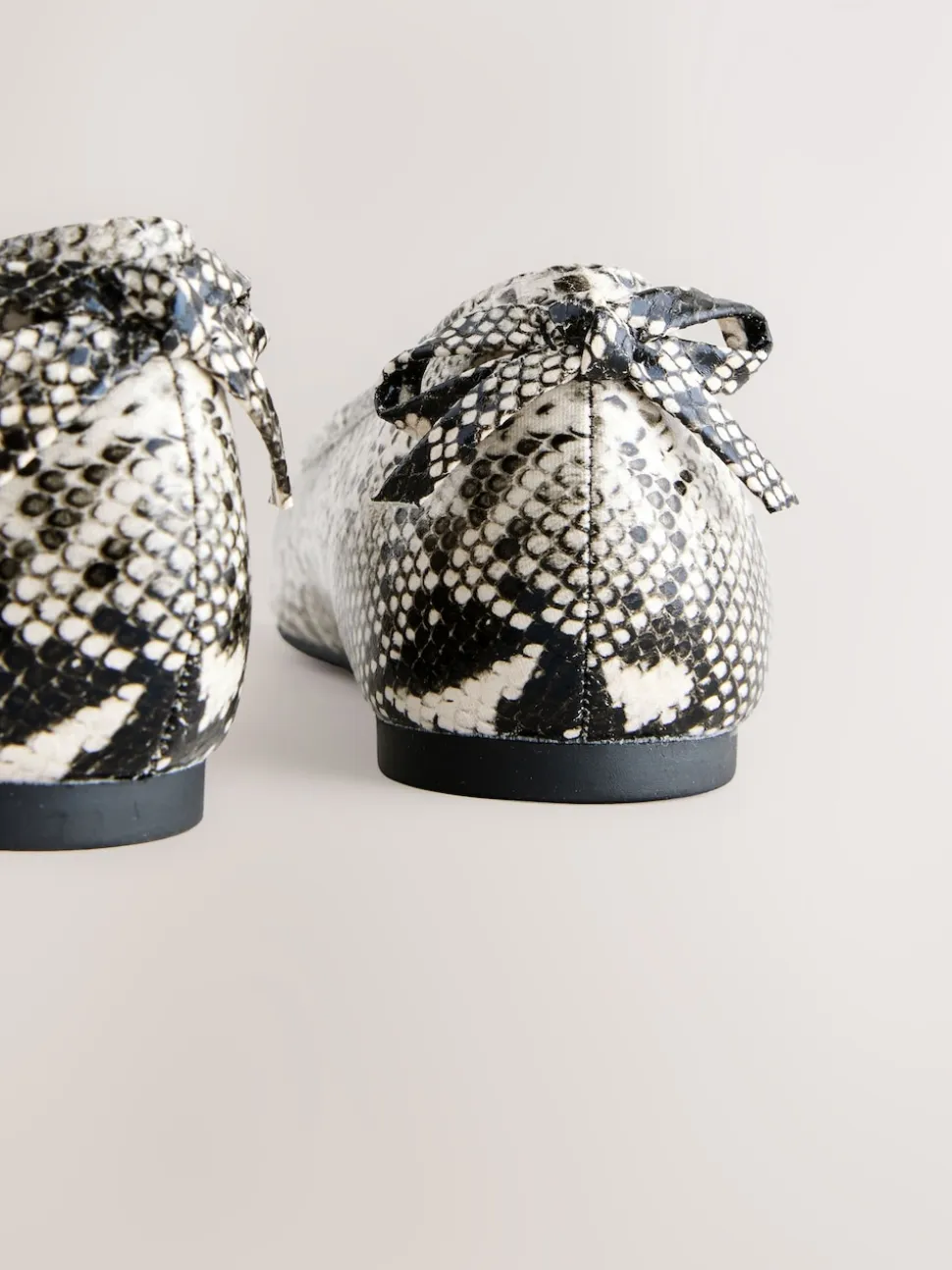 Snake Standard/Wide Fit Ballerina Shoes