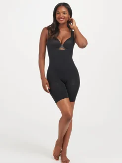 SPANXsculpt™ Seamless Power Open-Bust Mid-Thigh Bodysuit