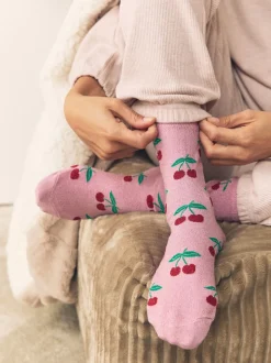 Sparkle Cherries 1 Pack Ankle Socks in a Gift Box