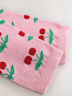 Sparkle Cherries 1 Pack Ankle Socks in a Gift Box