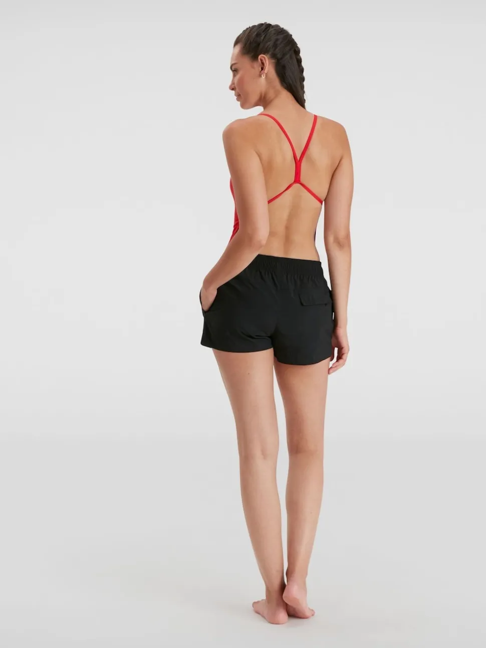 Speedo Black Womens Essential Swim Shorts
