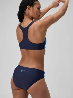 Speedo Blue Colourblock Splice Bikini