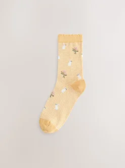 Spring Print Ankle Socks 5 Pack