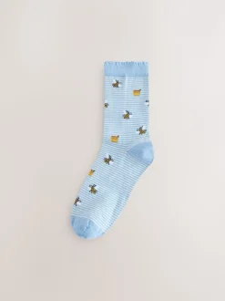 Spring Print Ankle Socks 5 Pack