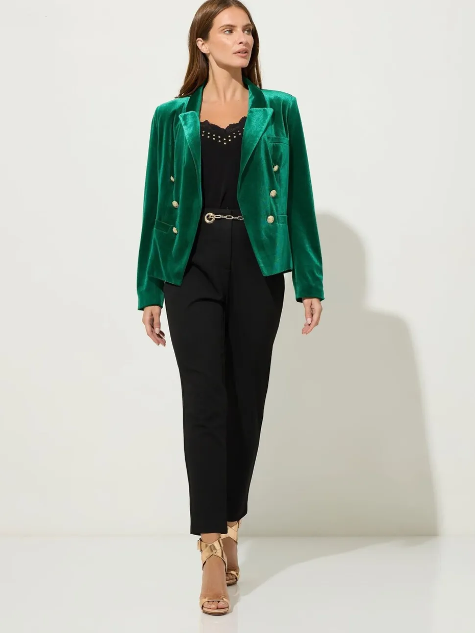 Star by Julien MacDonald Green Velvet Blazer