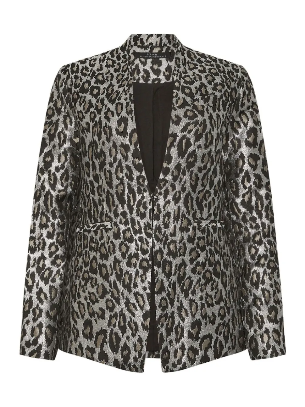 Star by Julien MacDonald Silver Jacquard Animal Jacket