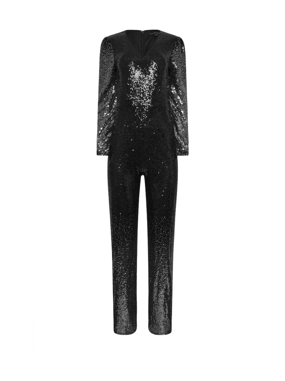 Star by Julien MacDonald Black Sequin Ombre Jumpsuit