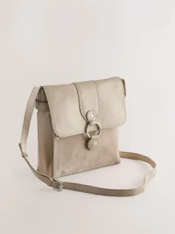 Stone Leather Pocket Messenger Bag