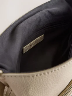 Stone Leather Pocket Messenger Bag