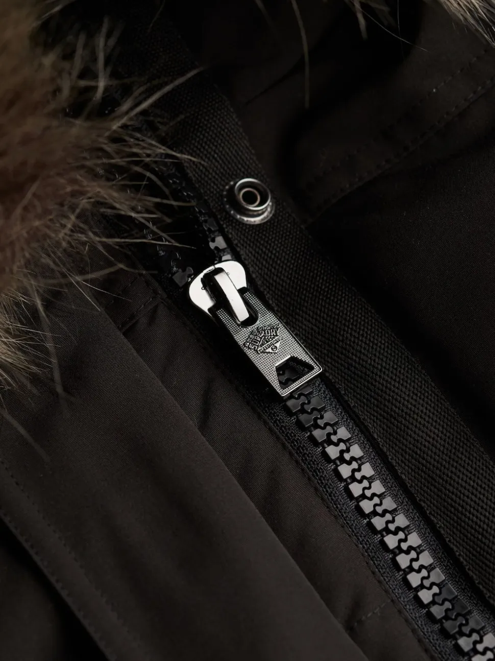 Superdry Black Everest Hooded Bomber Jacket