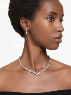 Swarovski Silver Mesmera Mixed Cuts Rhodium Plated Jewellery Set