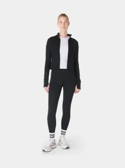 Sweaty Betty Black Full Length All Day 7/8 Embossed Leggings