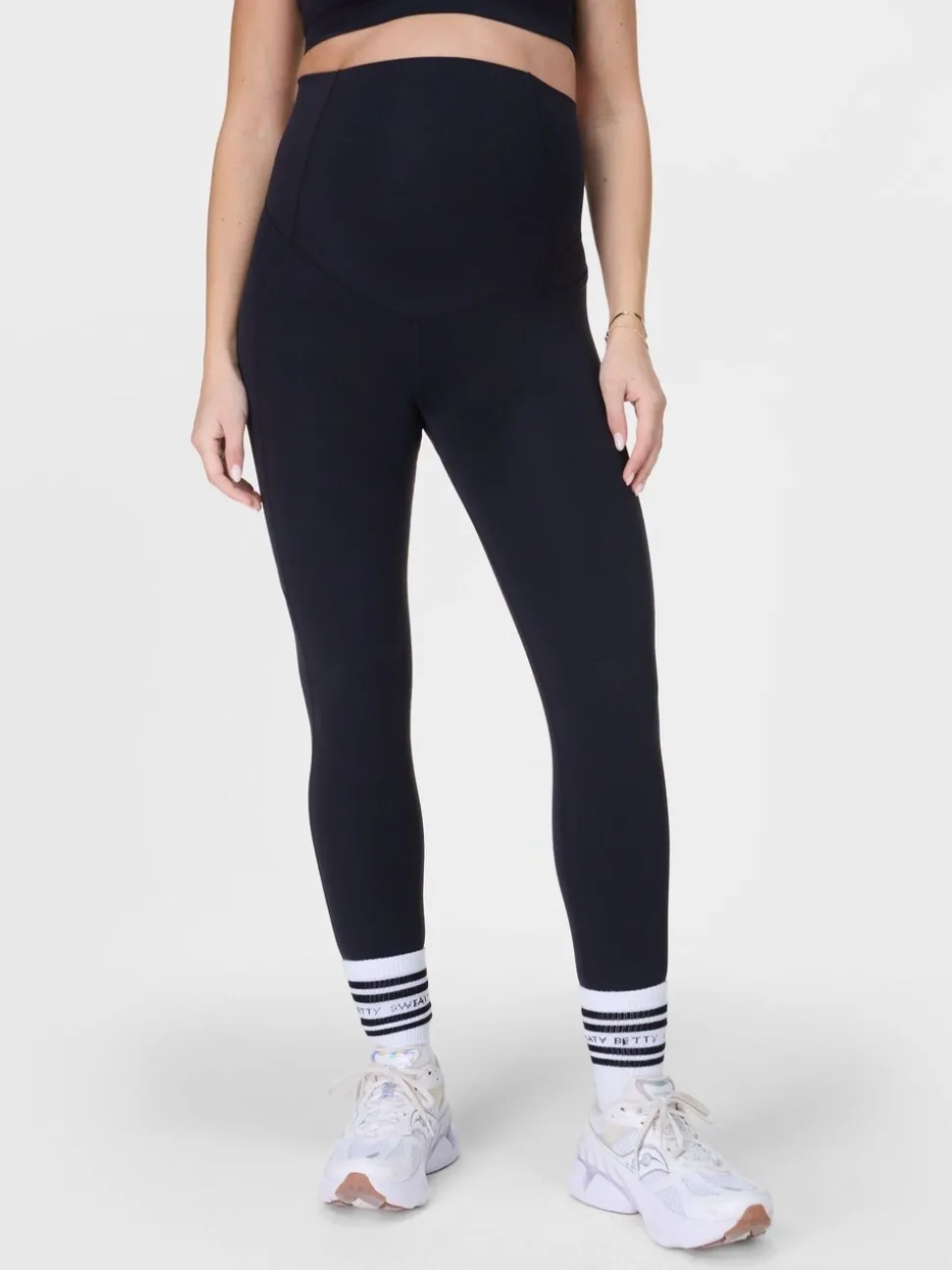 Sweaty Betty Black Full Length All Day 7/8 Maternity Leggings