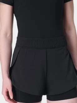 Sweaty Betty Black Get Set 2-in-1 Multi-Train Shorts