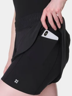 Sweaty Betty Black Get Set 2-in-1 Multi-Train Shorts