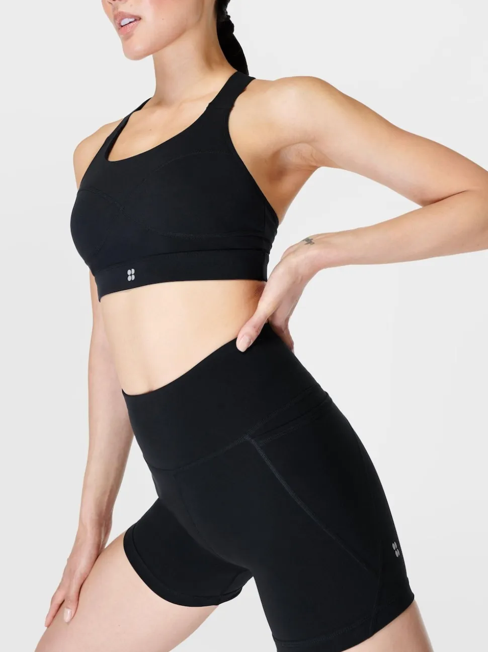 Sweaty Betty Black Power 4" Biker Shorts