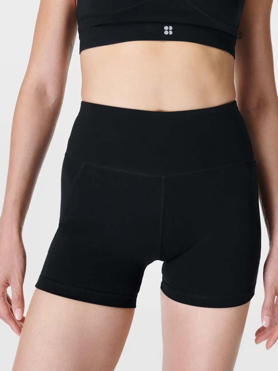 Sweaty Betty Black Power 4" Biker Shorts