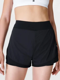 Sweaty Betty Black Tempo Run Shorts