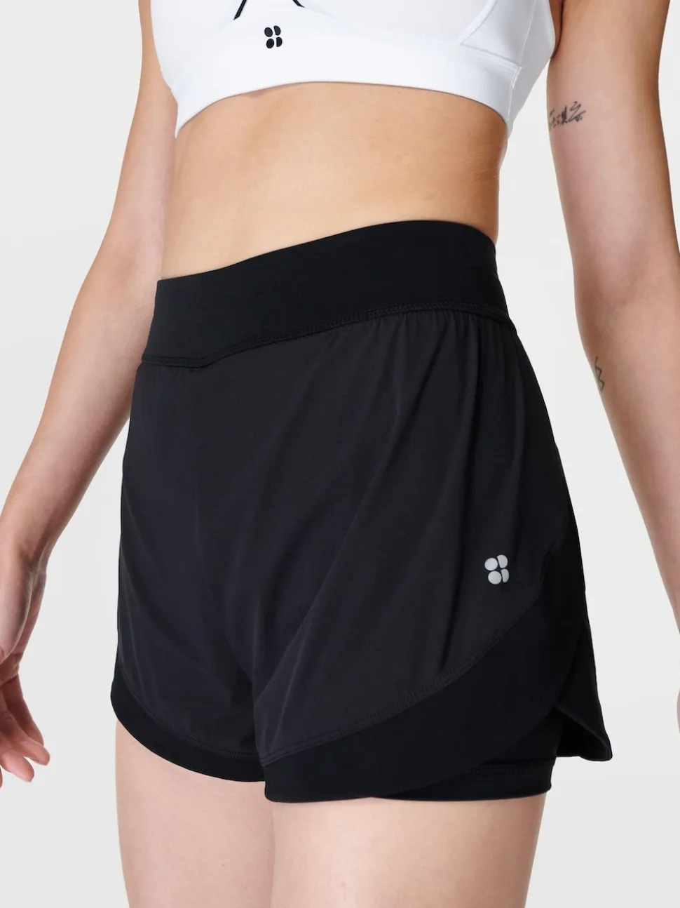 Sweaty Betty Black Tempo Run Shorts
