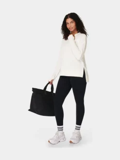 Sweaty Betty Lily White After Class Longline Sweatshirt
