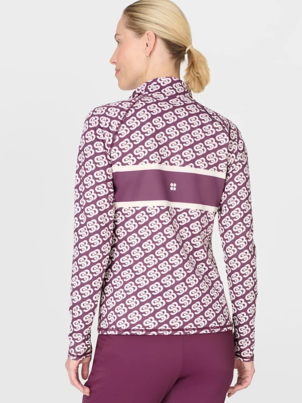 Sweaty Betty Purple Ski Half Zip Thermal