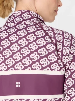 Sweaty Betty Purple Ski Half Zip Thermal