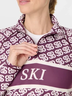 Sweaty Betty Purple Ski Half Zip Thermal