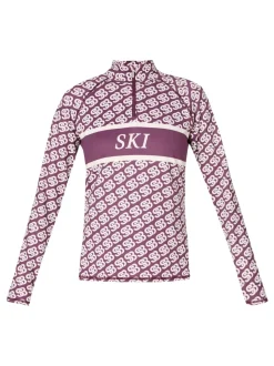 Sweaty Betty Purple Ski Half Zip Thermal