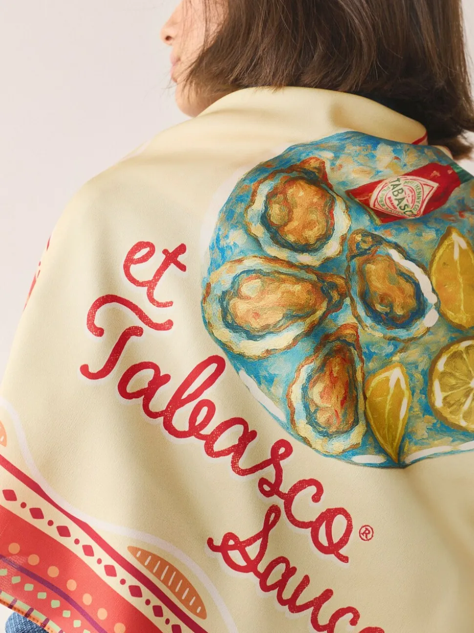 Tabasco License Satin Square Scarf