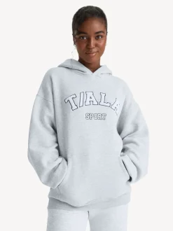 TALA Grey Light Oversized Volley Hoodie with Fleece