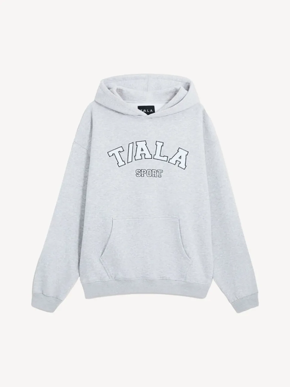 TALA Grey Light Oversized Volley Hoodie with Fleece