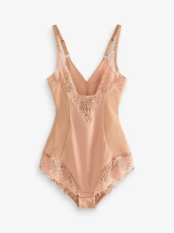 Tan Brown Firm Tummy Control Wear Your Own Bra Shaping Body