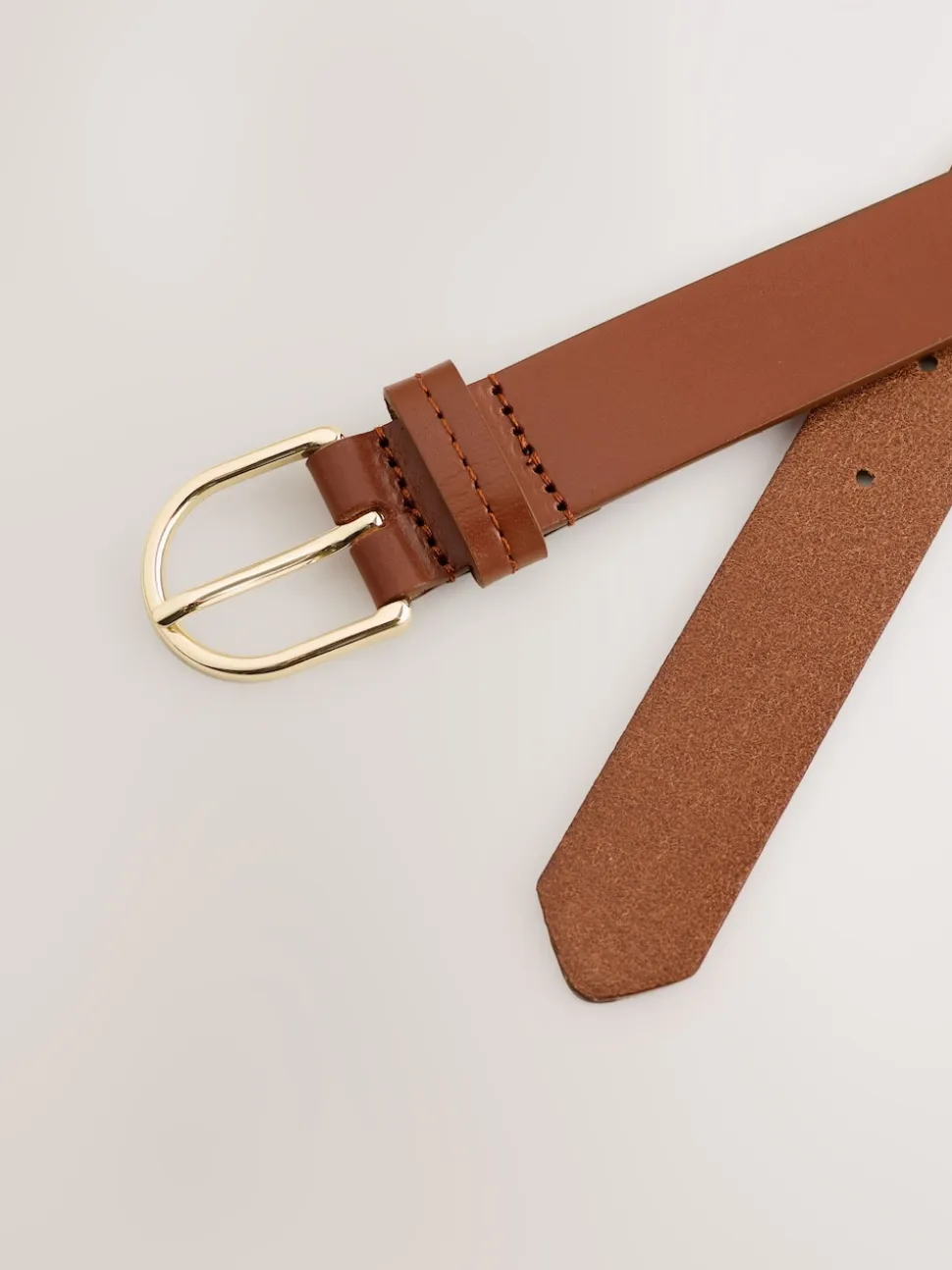 Tan Brown Regular Leather Belt