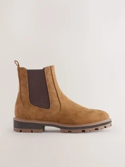 Tan Brown Standard/Wide Fit Chelsea Boots