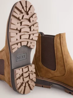 Tan Brown Standard/Wide Fit Chelsea Boots