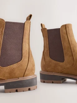 Tan Brown Standard/Wide Fit Chelsea Boots
