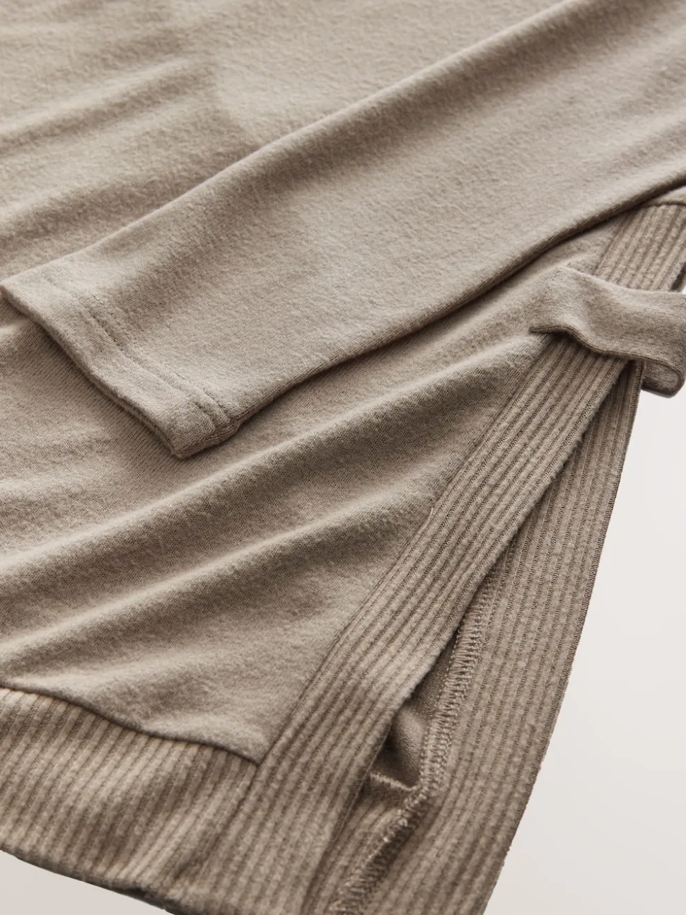 Taupe Brown Maternity Nursing Co-ord Sweatshirt and Joggers Set