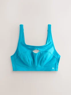 Teal Blue C-H Active Sports Antibounce Dry Tech Extra High Impact Bra