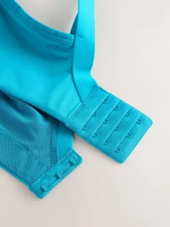 Teal Blue C-H Active Sports Antibounce Dry Tech Extra High Impact Bra