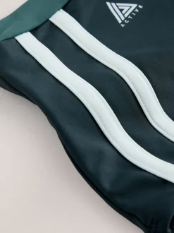 Teal Green Active High Waist Bikini Bottoms