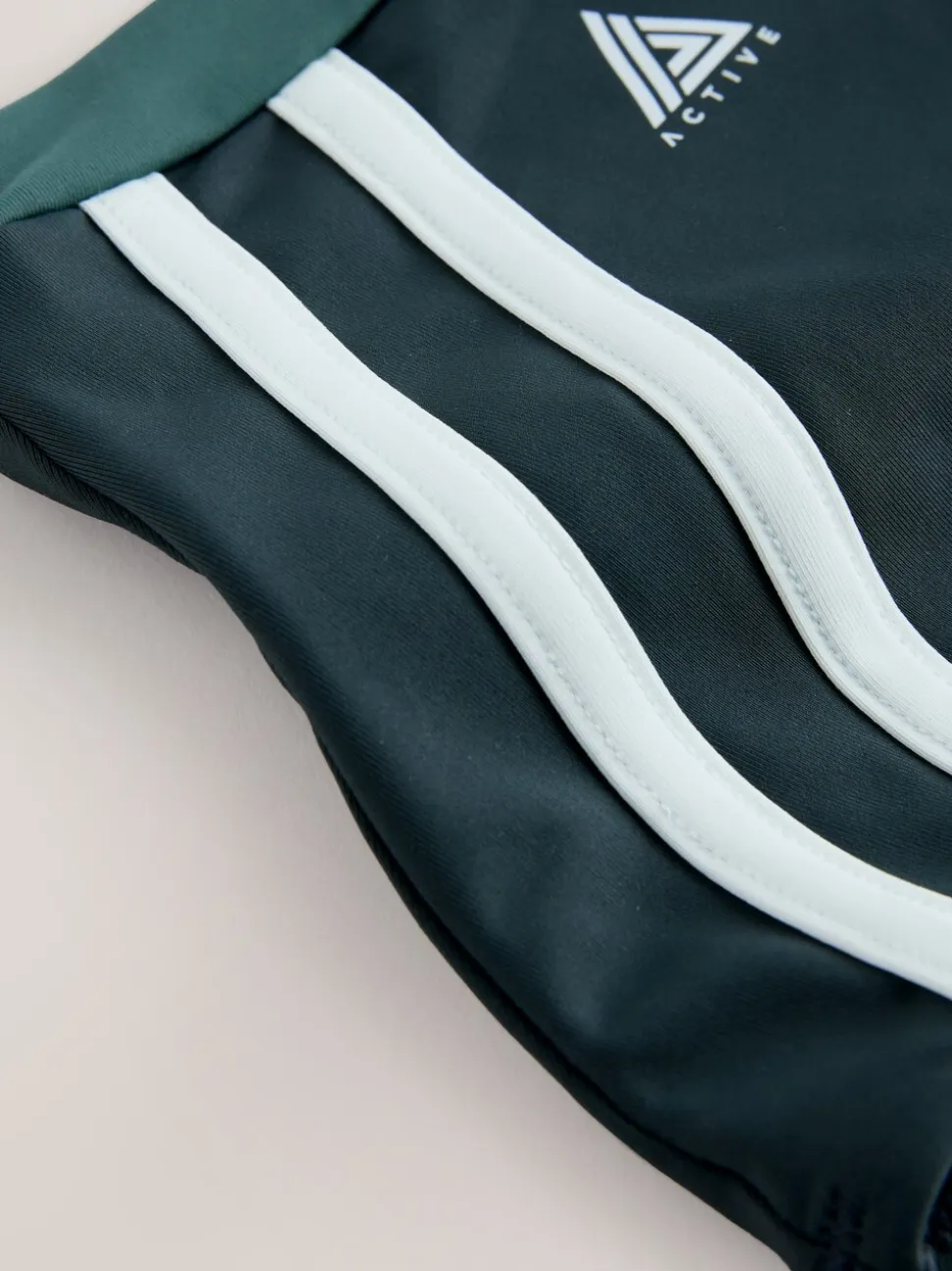 Teal Green Active High Waist Bikini Bottoms