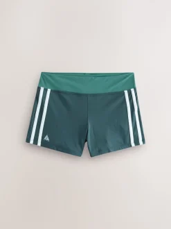 Teal Green Active Swim Short Bikini Bottoms