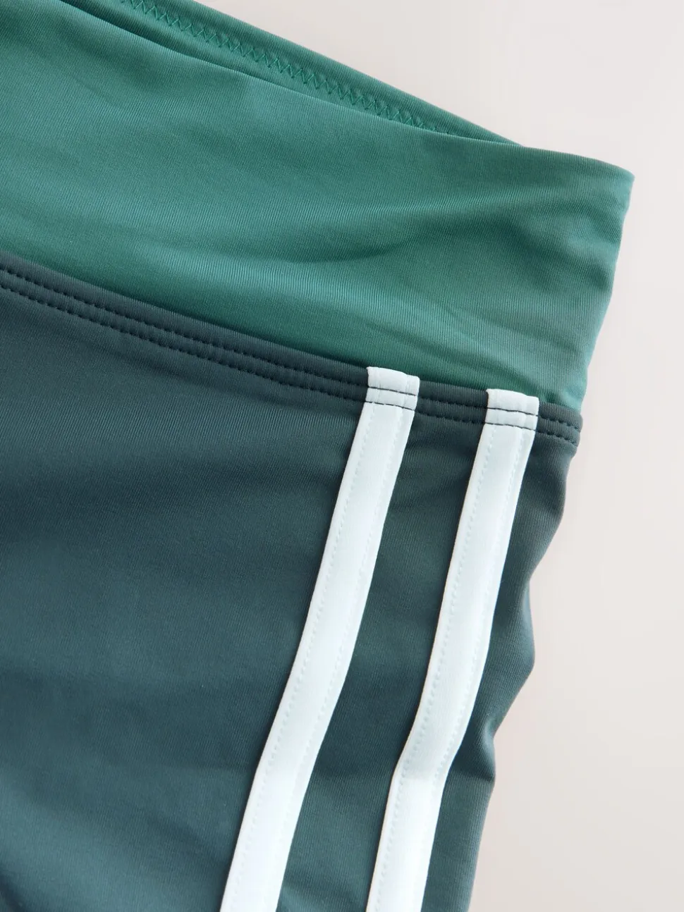 Teal Green Active Swim Short Bikini Bottoms