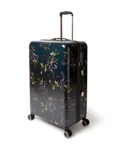 Ted Baker Blue Midnight Bloom Large Suitcase