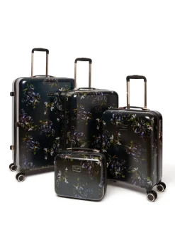 Ted Baker Blue Midnight Bloom Medium Suitcase