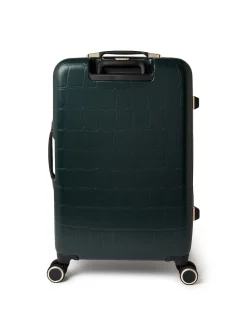 Ted Baker Green Icon Case Croc Medium Suitcase